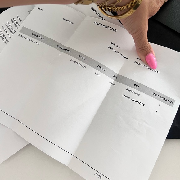 Saint Laurent Black and Gold Quilted Shoulder Bag / Crossbody Large Lou Lou - Picture 9 of 14